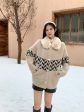 Dublo Woolen Short Coat with Fur Online Sale