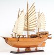 Chinese Junk Pirate Sailboat Wood Large Model Ship Assembled Fashion