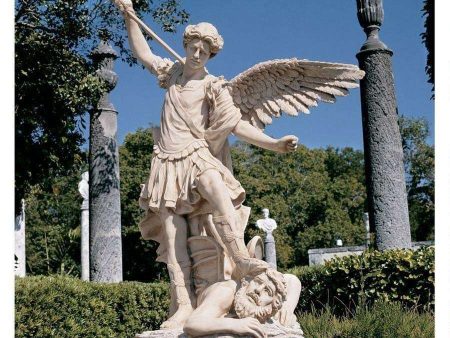 Archangel St. Michael Large Garden Statue by Artist Guido Reni For Cheap