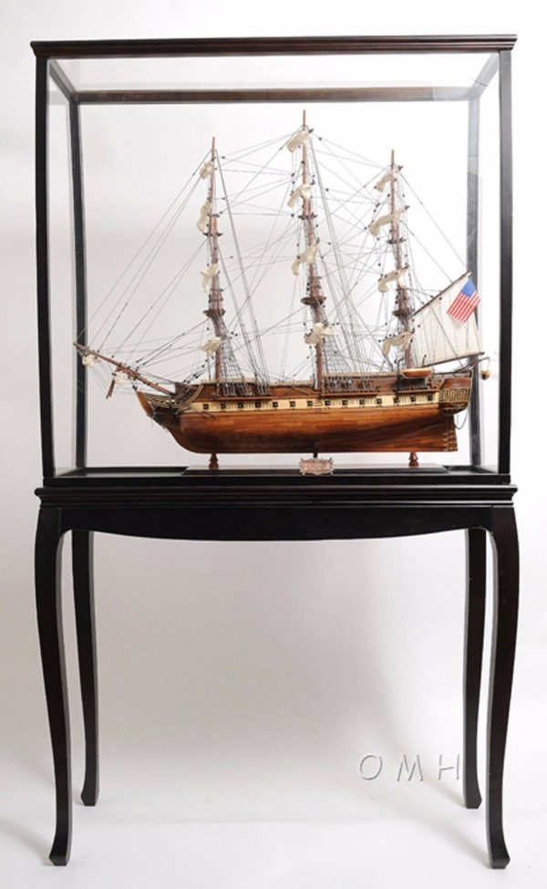 Display Case Cabinet 40  Wood and Plexiglas for Tall Ship Yacht and Boat Models Sale