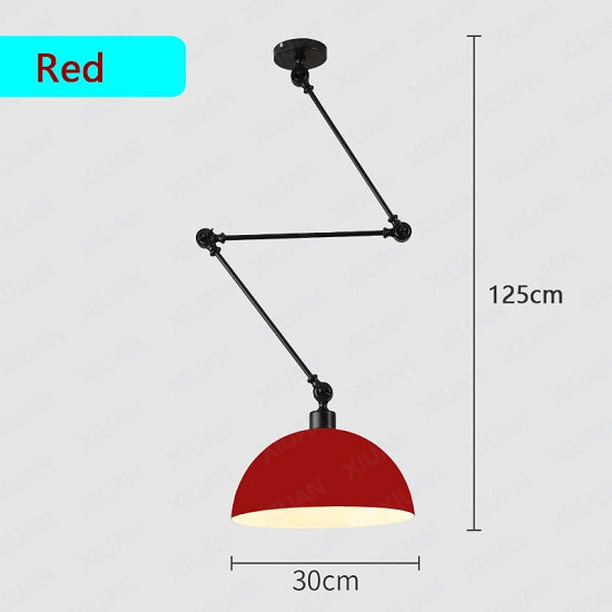 Modern Design Adjustable Long Arm Pendant Light Aluminium Sconces LED Ceiling Hanging Lamp Sale