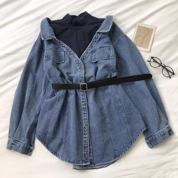 Derby Denim Shirt Dress Fashion