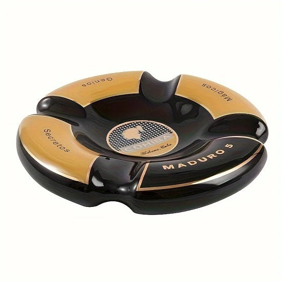 Cohiba Maduro Luxury Bone China Ceramic Round Cigar Sigaretts Ashtray Online now