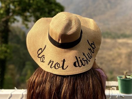 Do Not Disturb Straw Hat - Brown Supply