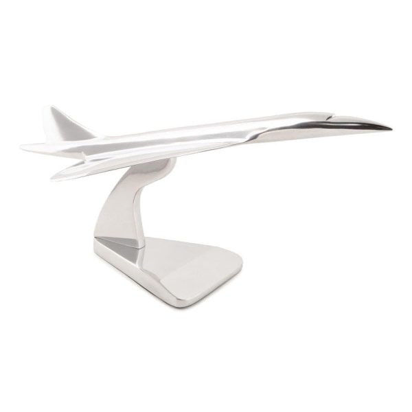 Airplane Concorde  British Airways and Air France Deck Top Aluminum Model Online now