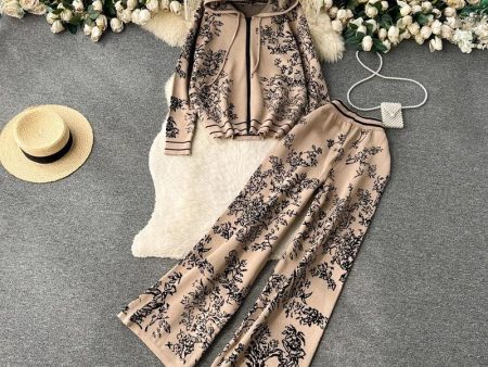 Fary Floral Woolen Coord Set Online Sale