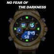 Mens Top Brand Military Grade  Multi-function Chronograph Quartz Alarm Digital Waterproof Luminous  Gold Gold Watch Online