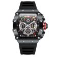 Mens Hublot Swiss Style Top Brand Design Silver Multi-function Luminous Waterproof Sports Chronograph Quartz Watch For Sale