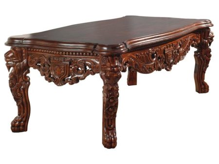 Cofee Tea Lion Legs Stunning Masterpiece Hand Carved Mahogany Table For Cheap