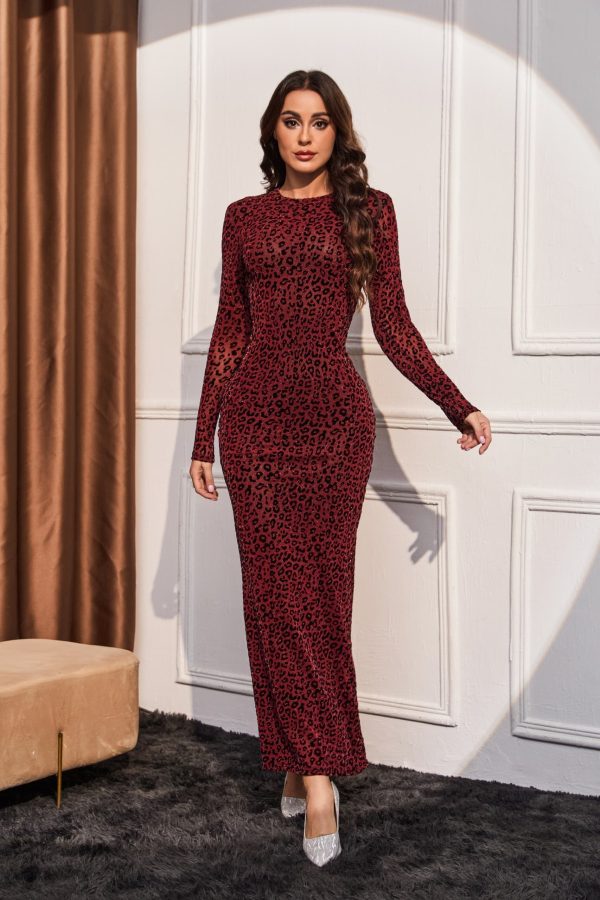 Cia Statement Maxi Dress in Maroon Fashion