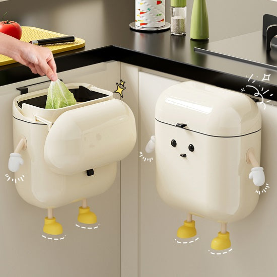 Fun In the Kitchen Multi-Purpose Kitchen Wall Mounted Trash Can with Lid for Food Waste Discount