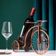 Creative Metal Wine Rack Vintage Wine Bottle and Glass Holder Online Sale