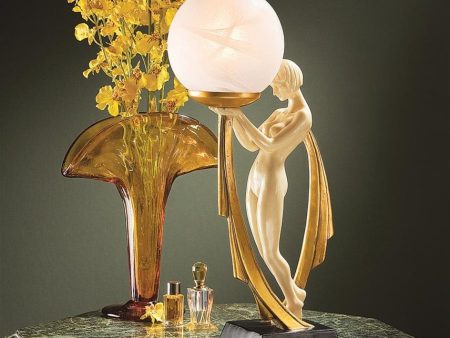 Yong Mother Art Deco Sculptured Tabletop Lamp Online