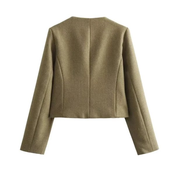 Carol Statement Woolen Tweed Coat Online Sale