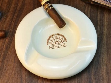 H. Upmann Havana Luxury Bone China Ceramic Round Three Holders Cigar Sigaretts Ashtray Online Sale