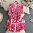 Bologna Porcelain Summer Vintage Dress Hot on Sale