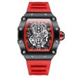 Mens Hublot Swiss Style Top Brand Tonneau Holow Dial Design  Luxury Multi-function Chronograph Quartz Watch Online