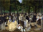 Edouard Manet Artwork Music in the Tuileries Garden Canvas Painting For Discount