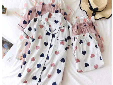 Bella Cotton Nightsuit - Full Pyjama Set Sale