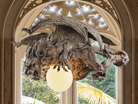 Nightfall Sculptural Gargoyle Chandelier Lamp By Artist Gary Chang Fashion