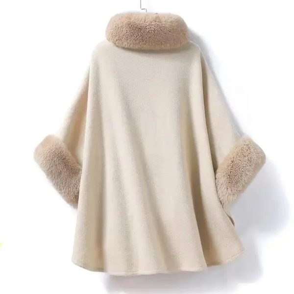 Violetta Premium Winter Capes with Fur Detailing Online Hot Sale