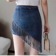 Fringes Denim Skirt Discount