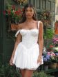 Cassey Luxe Summer Dress in White Discount