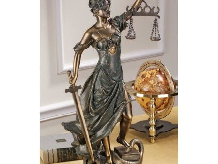 Legendary Greek Goddess of Blind Justice Handmade Large Statue For Cheap