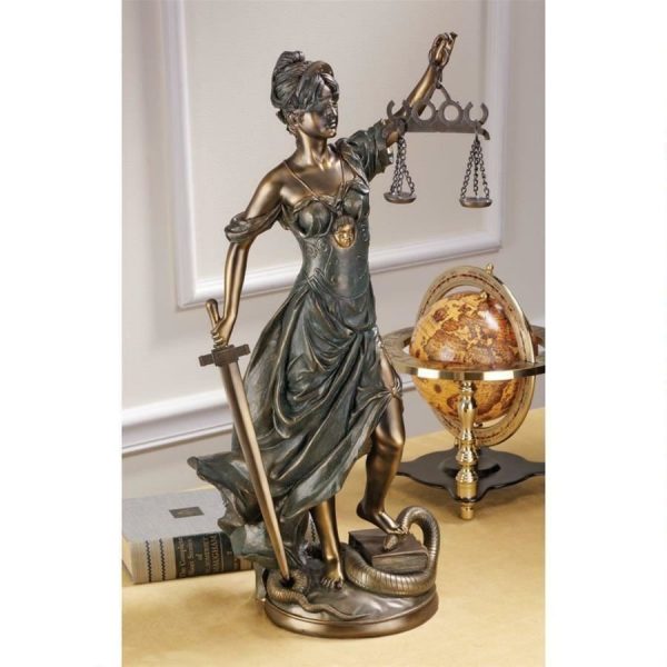 Legendary Greek Goddess of Blind Justice Handmade Large Statue For Cheap