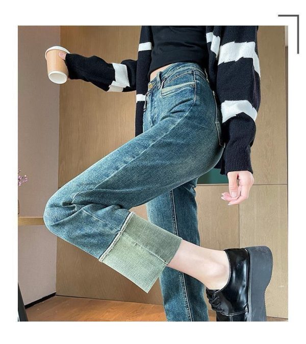 Moscow Cropped Denim Jeans Online Sale