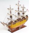 HMS Victory Admiral Nelson Flagship Tall Ship Large Sailboat Exclusive Edition Wood Painted Model Assembled Online now