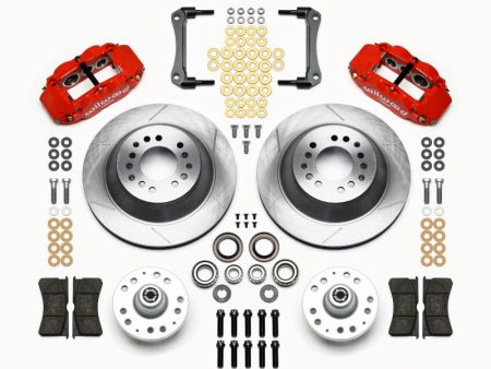 Wilwood Narrow Superlite 6R Front Hub & 1PC Rtr Kit 12.88in-Red 70-78 Camaro For Sale