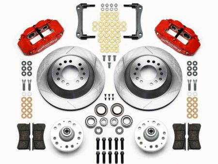 Wilwood Narrow Superlite 6R Front Hub & 1PC Rtr Kit 12.88in-Red 79-81 Camaro Fashion