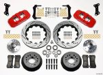 Wilwood AERO6 Front Hub Kit 14.00 Drilled Red 67-69 Camaro 64-72 Nova Chevelle For Discount