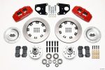 Wilwood Dynapro 6 Front Hub Kit 12.19in Red 62-72 CDP B & E Body-Drum Sale