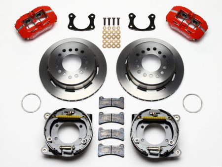 Wilwood Dynapro Low-Profile 11.00in P-Brake Kit - Red New Big Ford 2.50in Off Staggerd Mount Online Sale