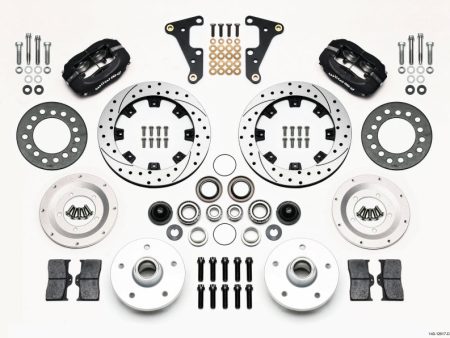 Wilwood Forged Dynalite Front Kit 11.75in Drilled 40-52 Oldsmobile Hot on Sale