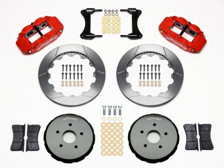 Wilwood Narrow Superlite 6R Front Hat Kit 12.88in Red 2008 Toyota Matrix Sale