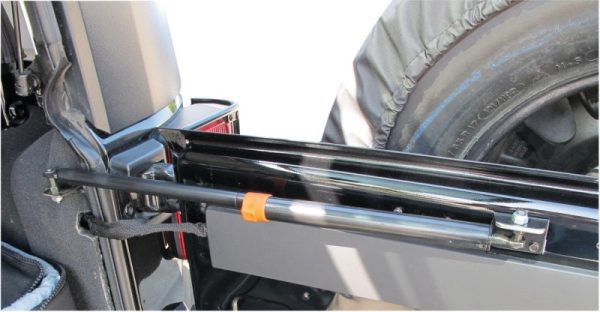 Rampage 2007-2010 Jeep Wrangler(JK) Rear Door Heavy Duty Gas Strut - Black Fashion